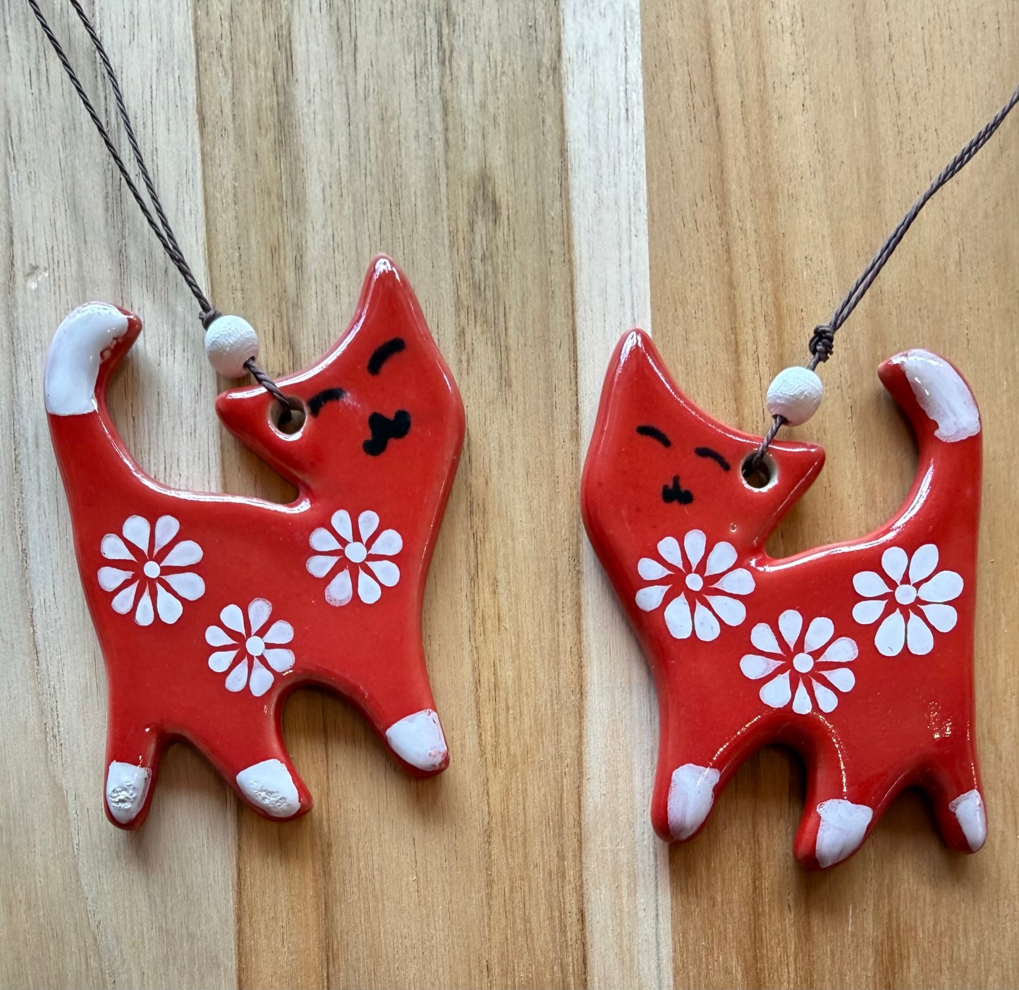 Ceramic Holiday Ornaments, handmade in Vietnam