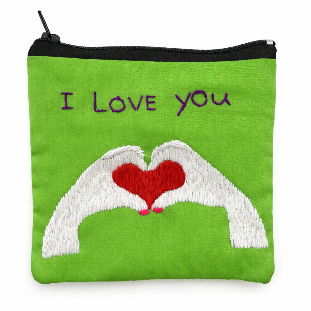 "Chalee" Small Hand Embroidered Pouches by Hmong Youth in Laos