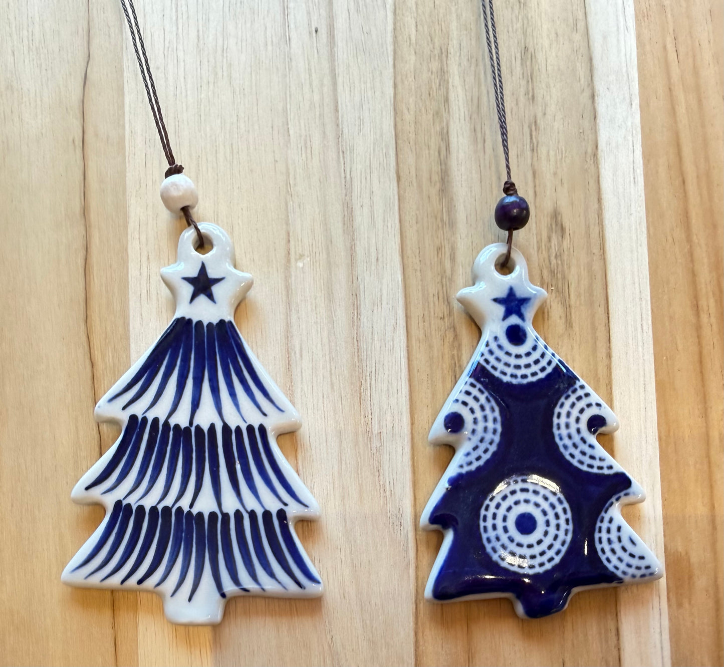 Ceramic Holiday Ornaments, handmade in Vietnam