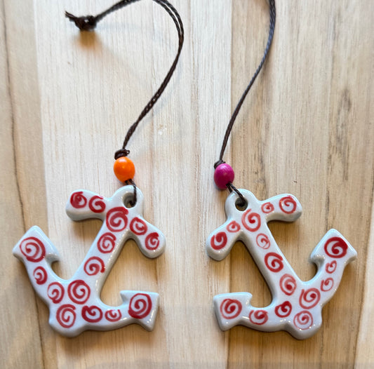 Ceramic Holiday Ornaments, handmade in Vietnam