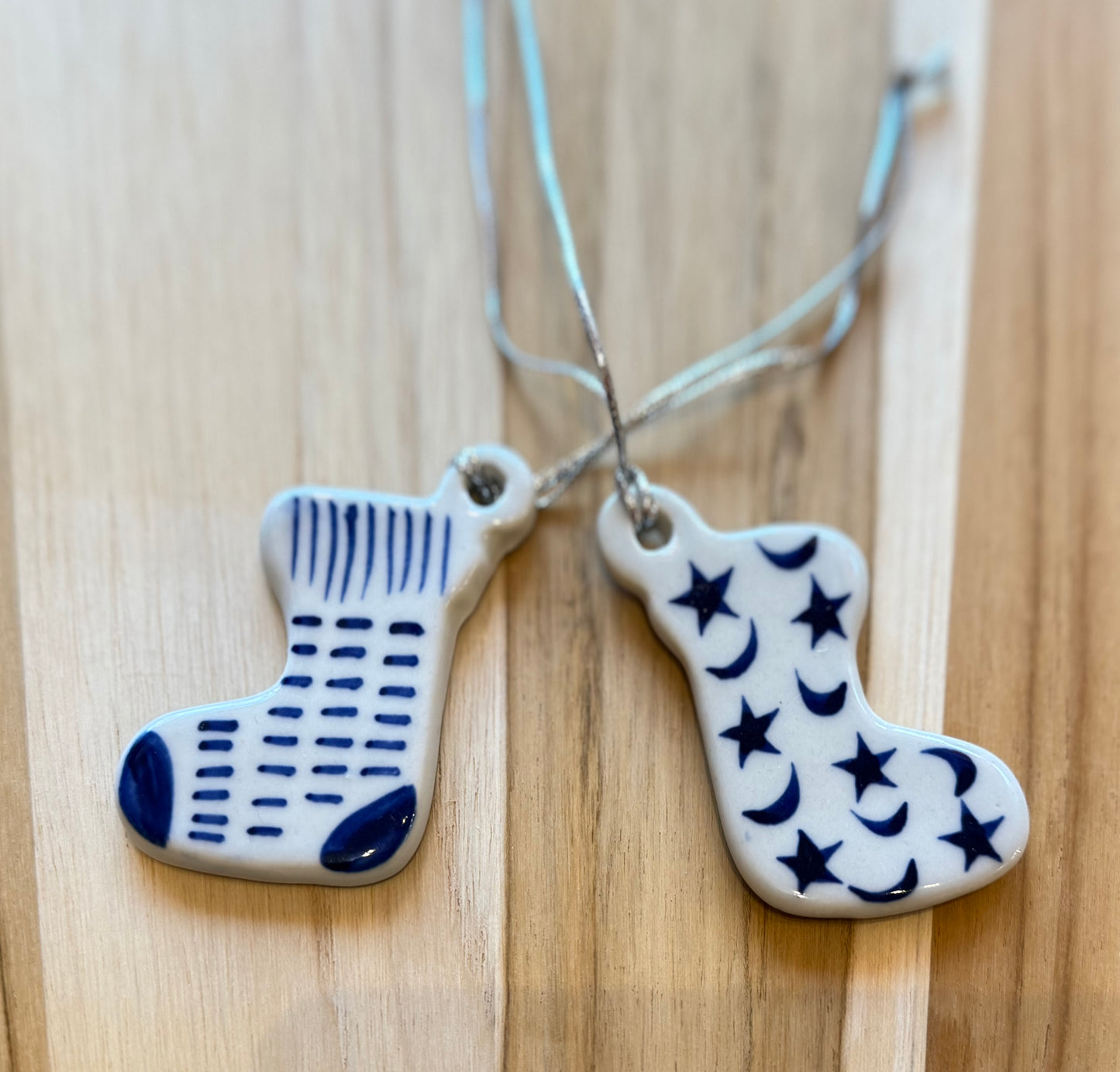 Ceramic Holiday Ornaments, handmade in Vietnam