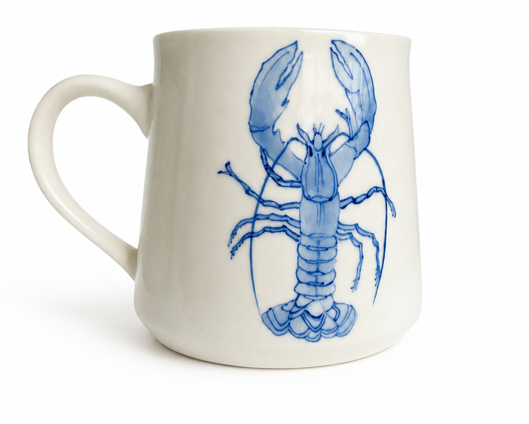 Hand-painted Coffee & Tea Mugs, from Bat Trang, Vietnam