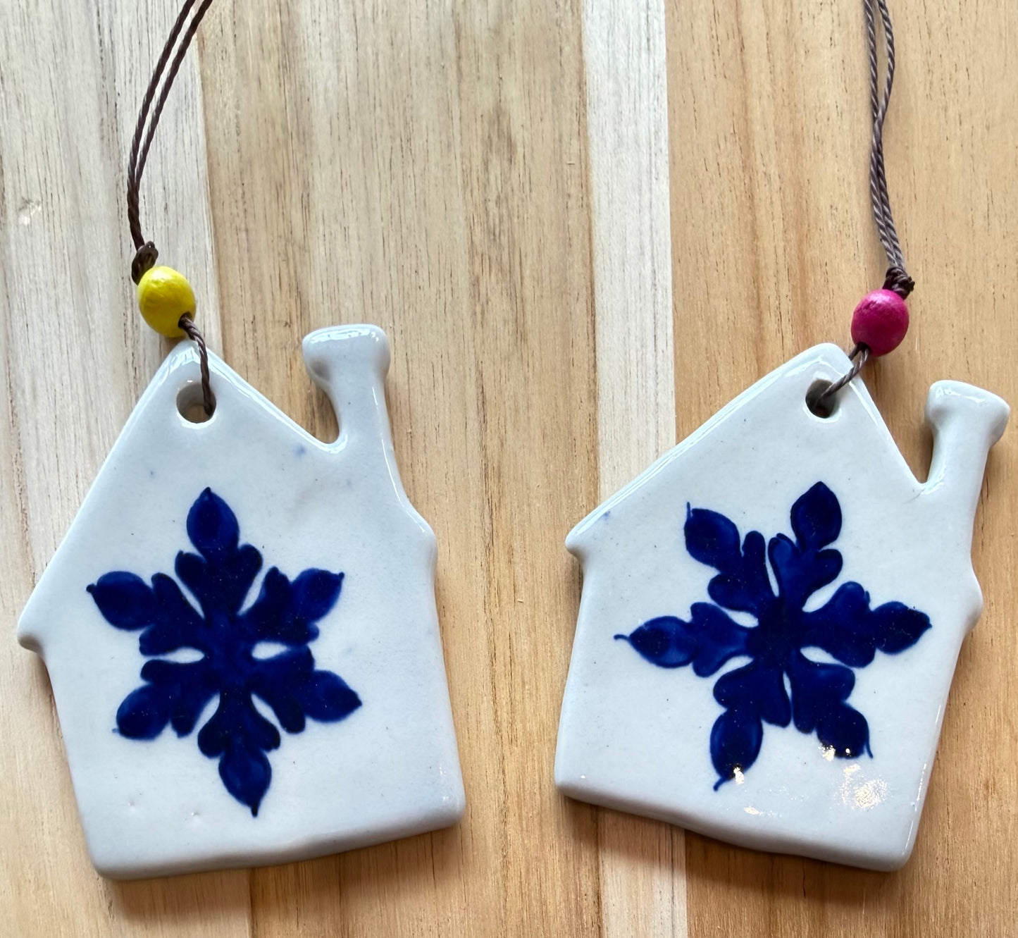 Ceramic Holiday Ornaments, handmade in Vietnam