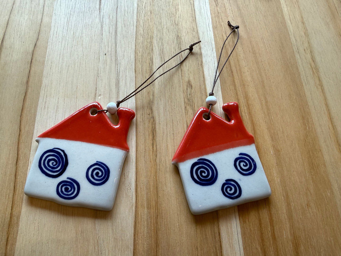 Ceramic Holiday Ornaments, handmade in Vietnam