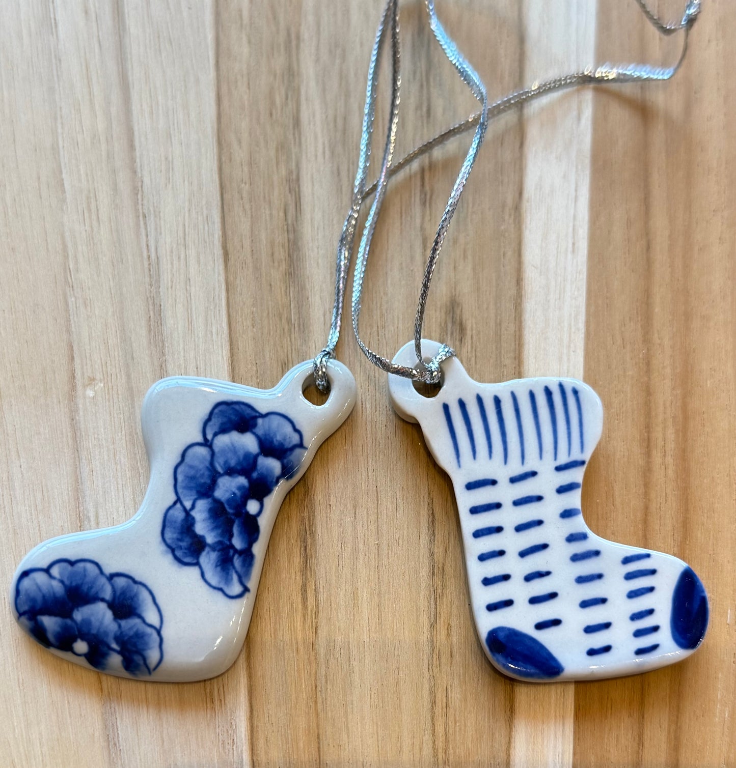 Ceramic Holiday Ornaments, handmade in Vietnam