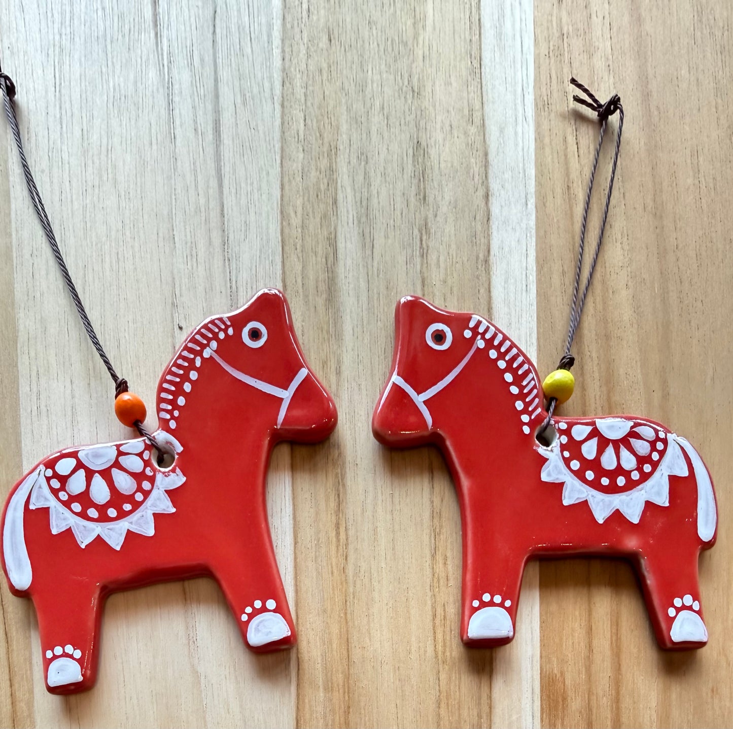 Ceramic Holiday Ornaments, handmade in Vietnam