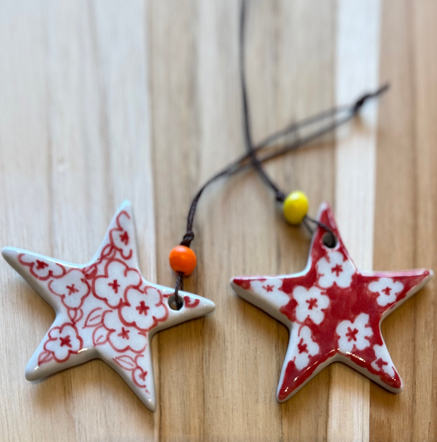 Ceramic Holiday Ornaments, handmade in Vietnam