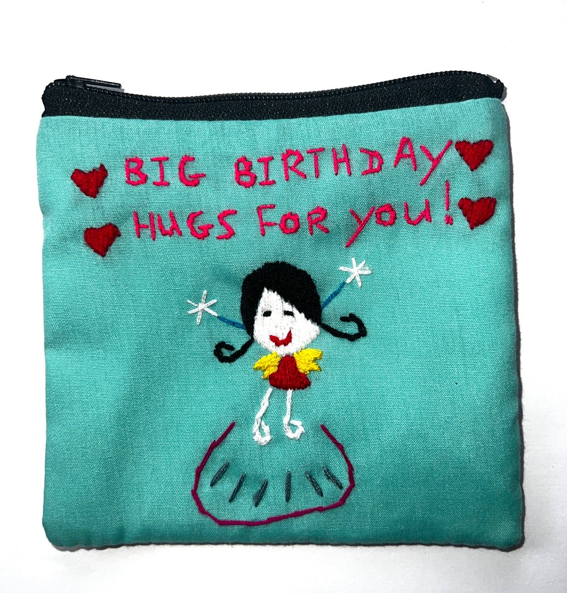 "Chalee" Small Hand Embroidered Pouches by Hmong Youth in Laos