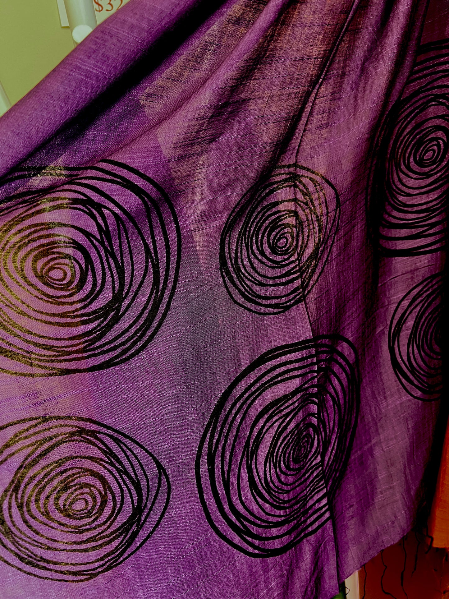 Screen Printed Silk Blend Scarves in 13 colors and patterns, hand printed in Vietnam