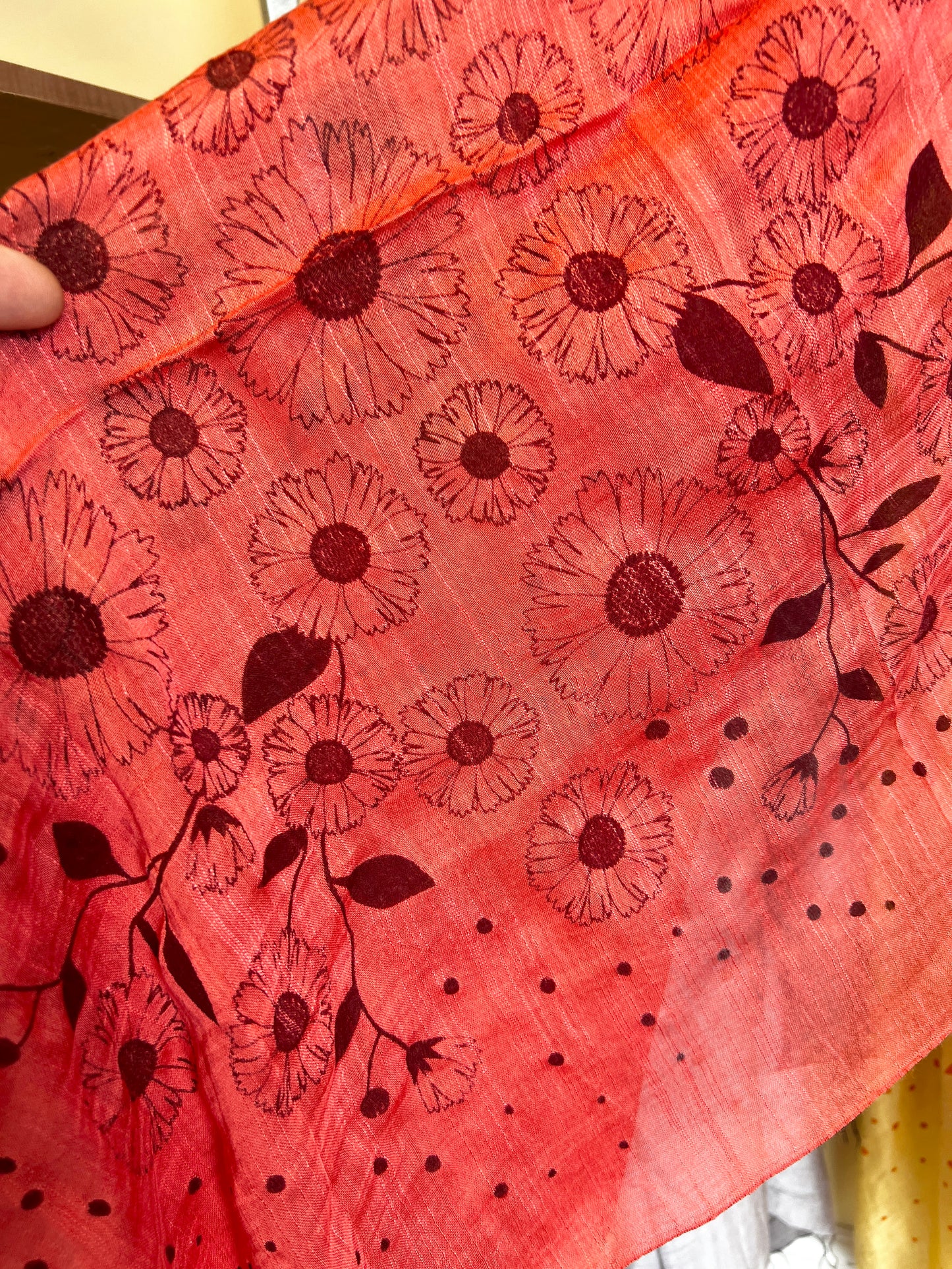Screen Printed Silk Blend Scarves in 13 colors and patterns, hand printed in Vietnam