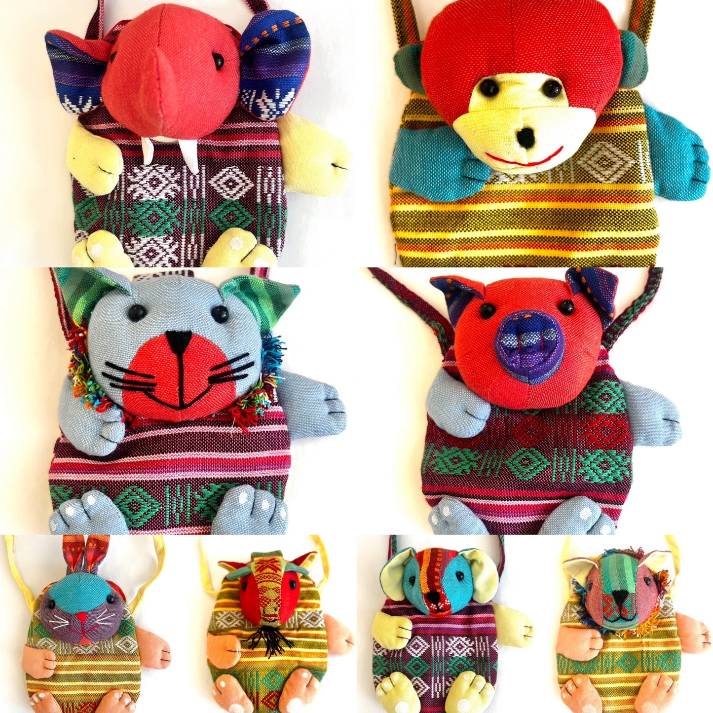 "Animal House" Cross Body Pouches from the White Thai