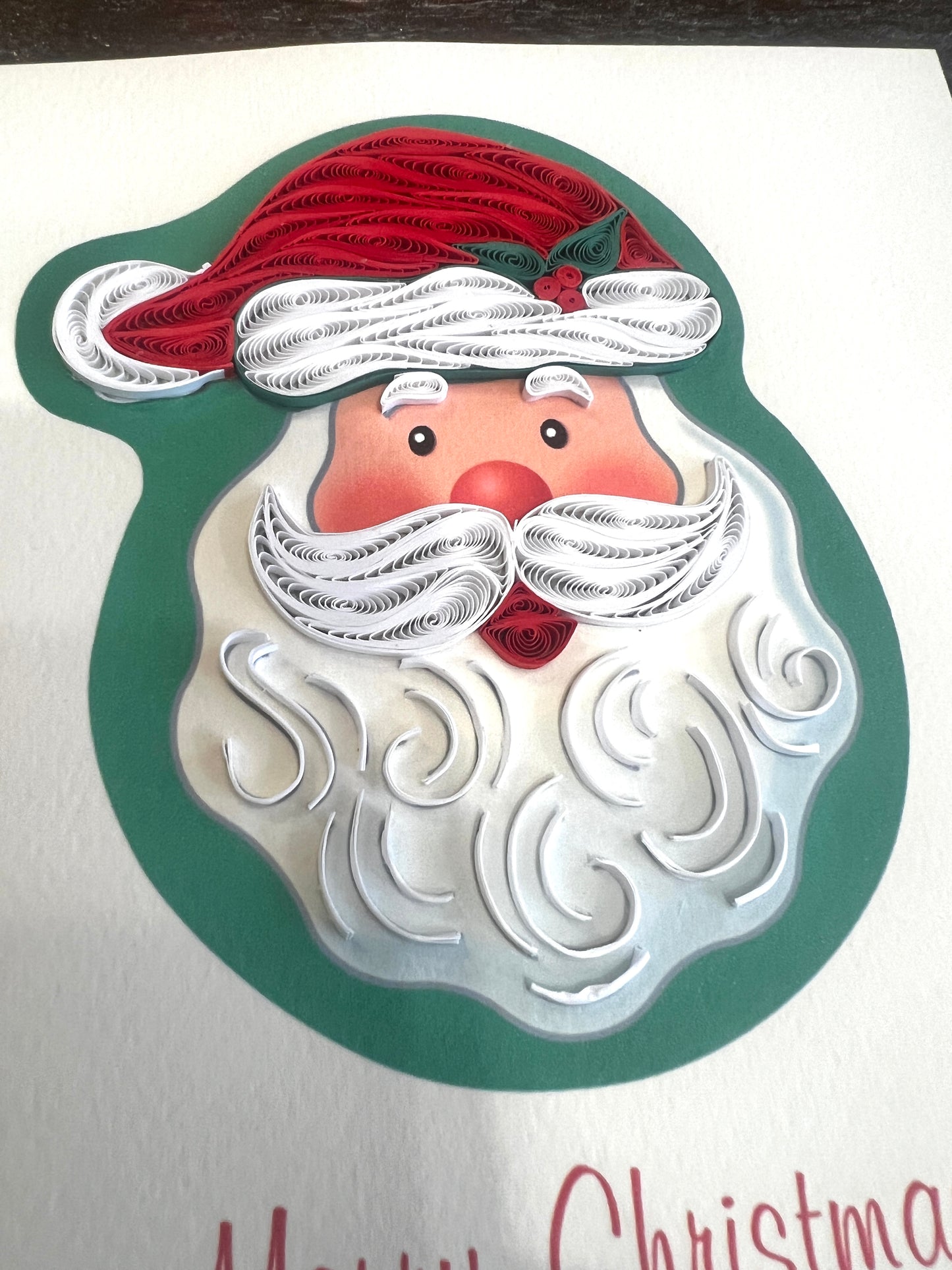 Quilling Cards for Christmas, handmade with strips of paper