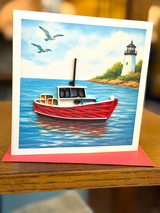 Quilling Cards of MAINE-- in 6 designs