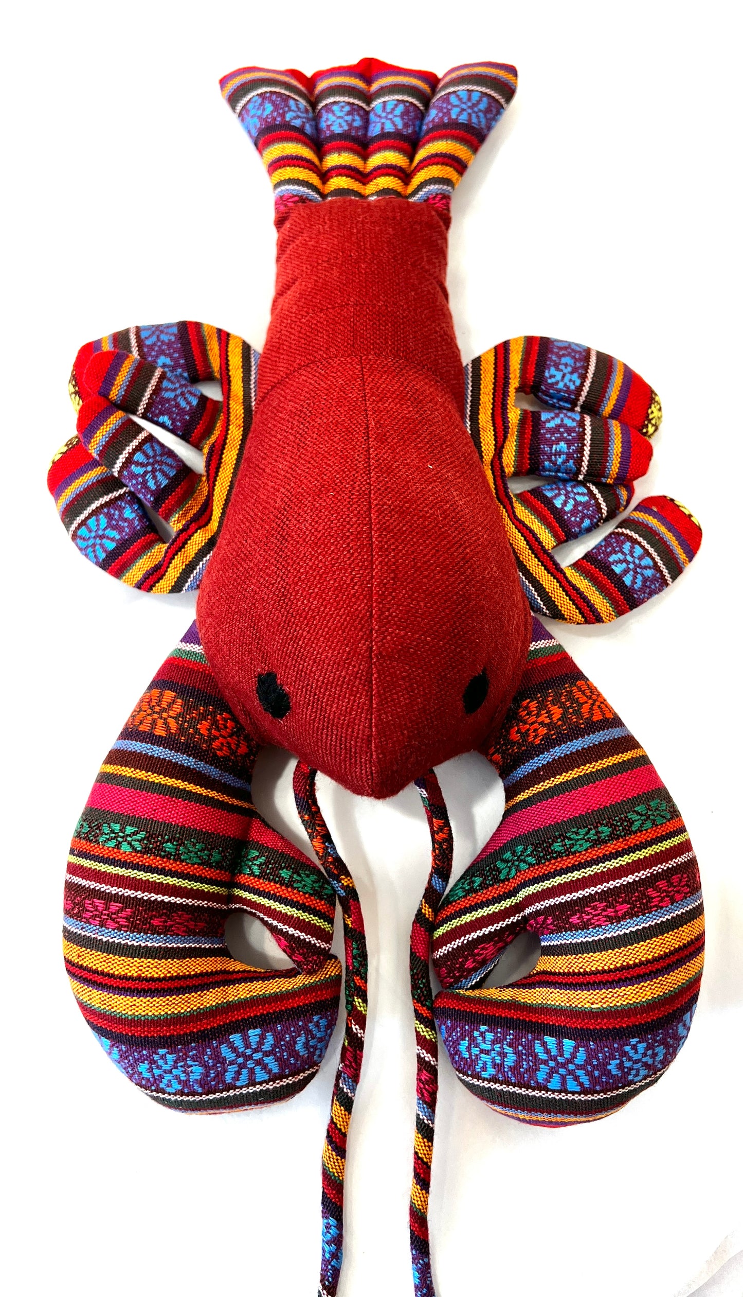 "Maine Lobstah" Stuffed Lobsters, handmade with handwoven cotton by the White Thai of Vietnam