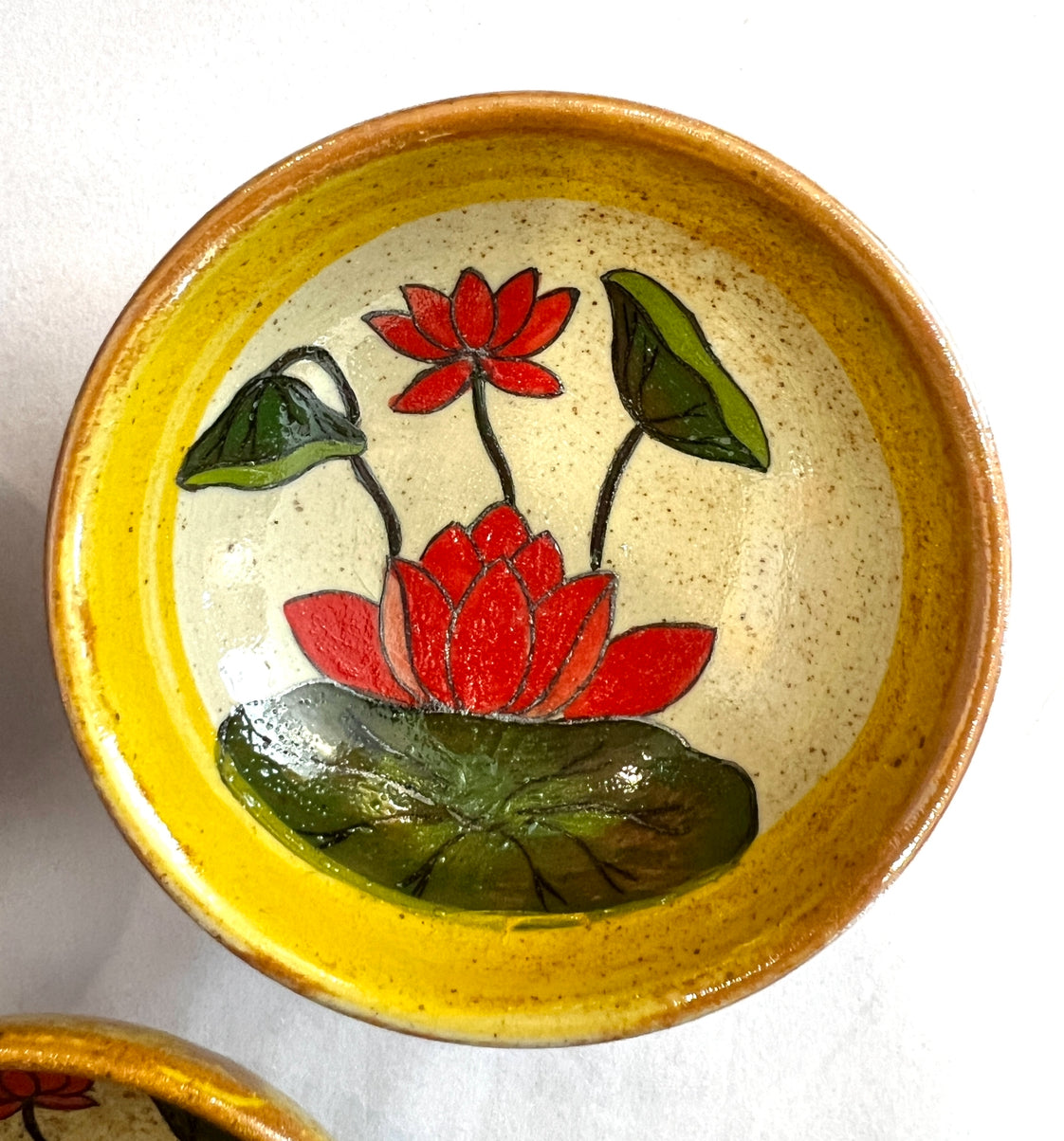 Stoneware Bowls (online only), hand painted in Vietnam ~4" diameter