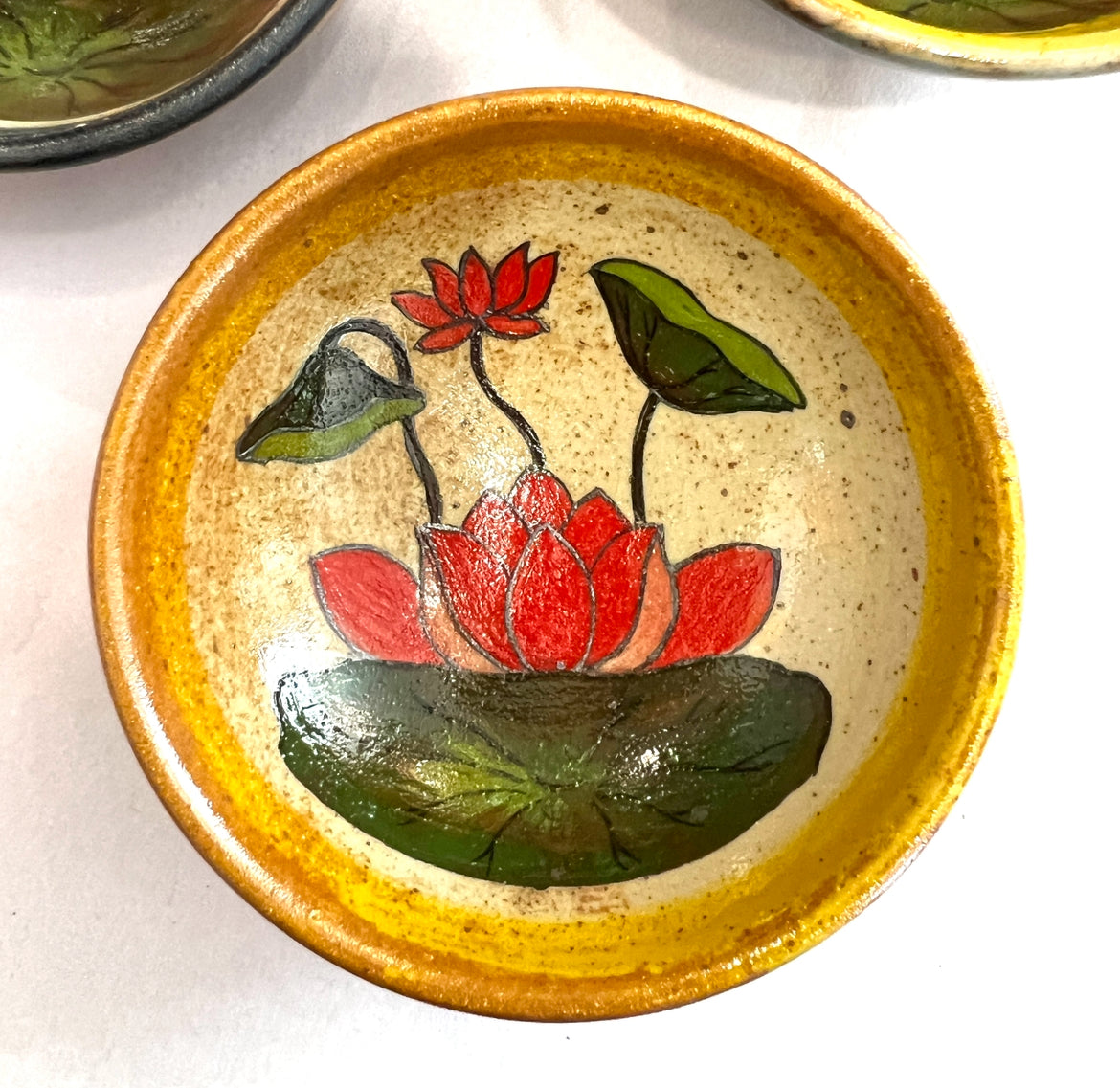 Stoneware Bowls (online only), hand painted in Vietnam ~4" diameter