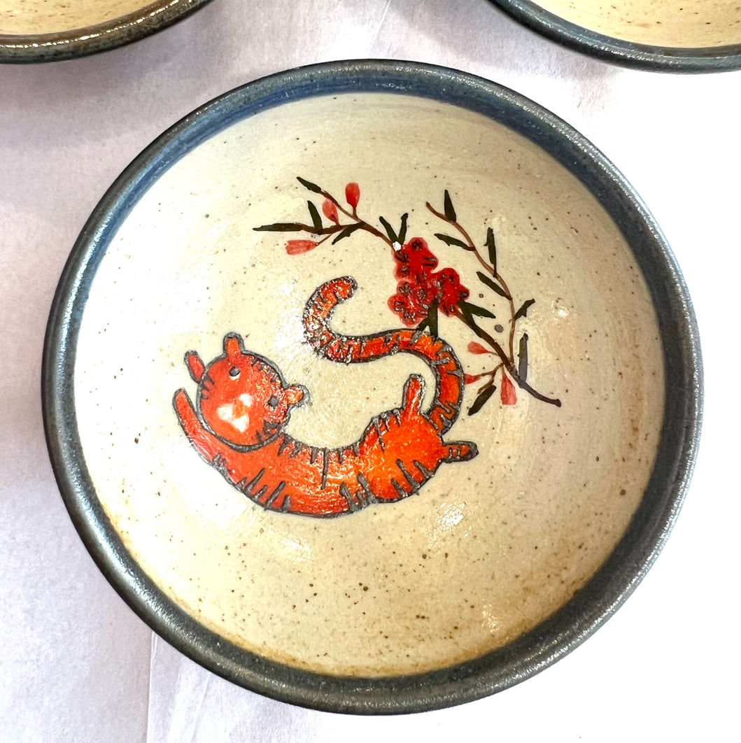Stoneware Bowls (online only), hand painted in Vietnam ~4" diameter
