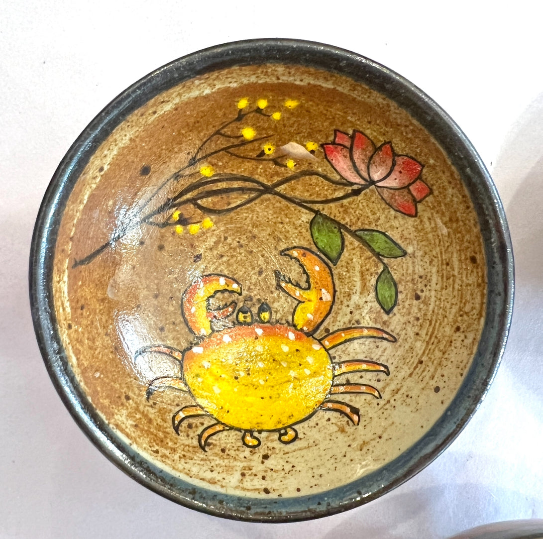 Stoneware Bowls (online only), hand painted in Vietnam ~4" diameter