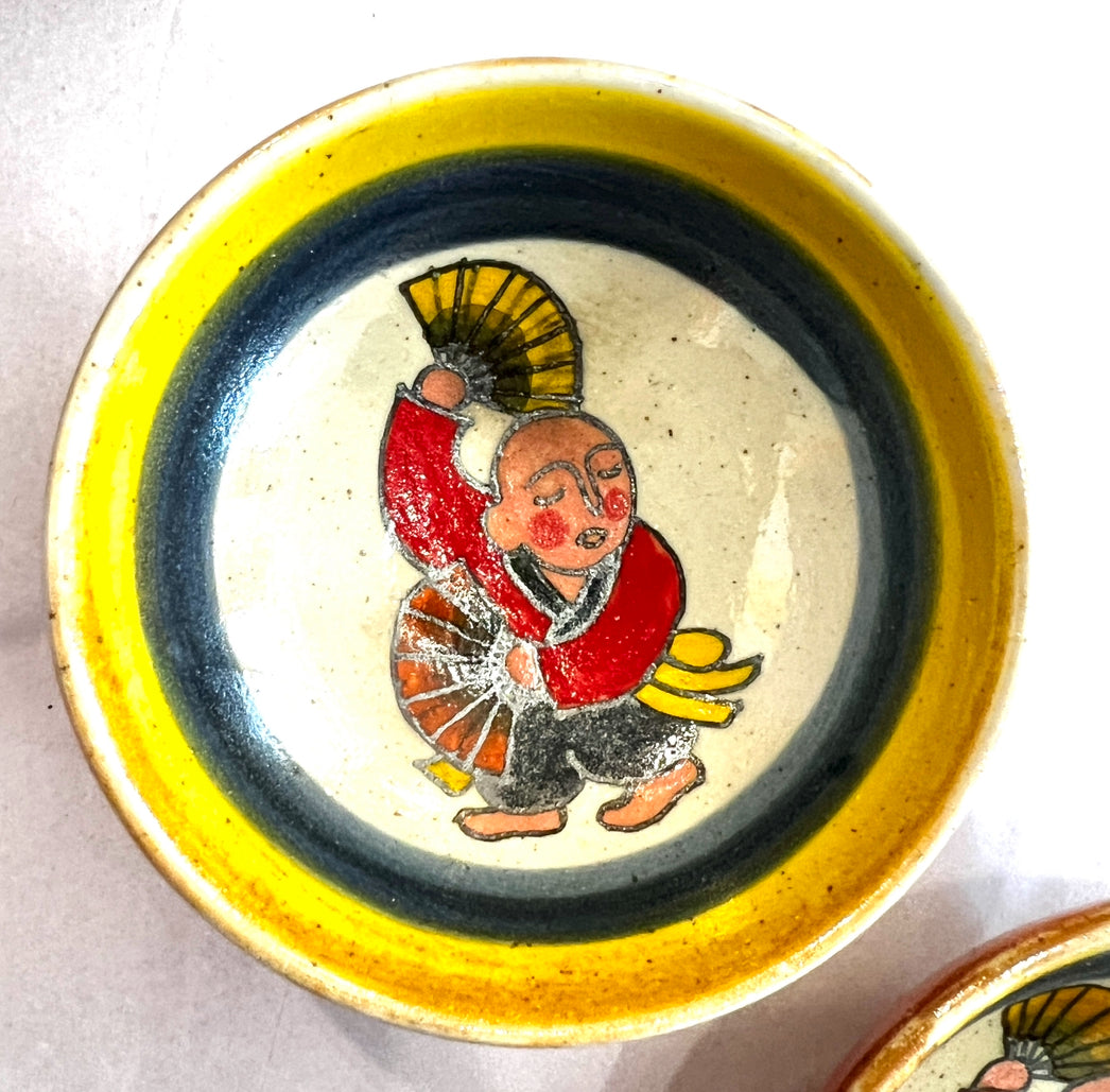 Stoneware Bowls (online only), hand painted in Vietnam ~4" diameter