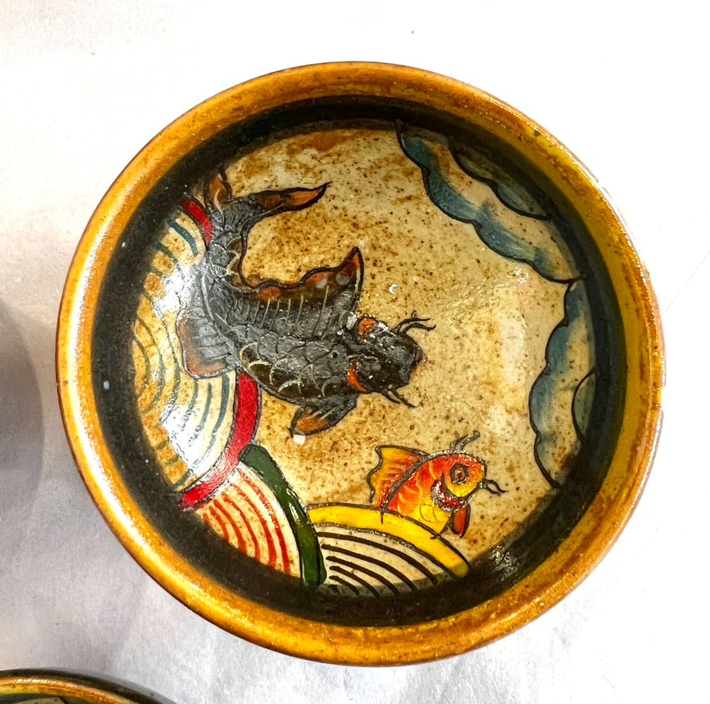 Stoneware Bowls (online only), hand painted in Vietnam ~4" diameter
