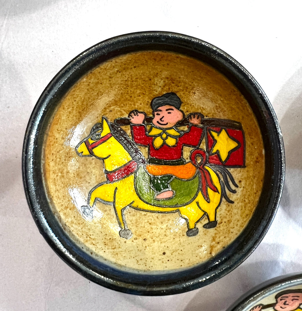 Stoneware Bowls (online only), hand painted in Vietnam ~4" diameter