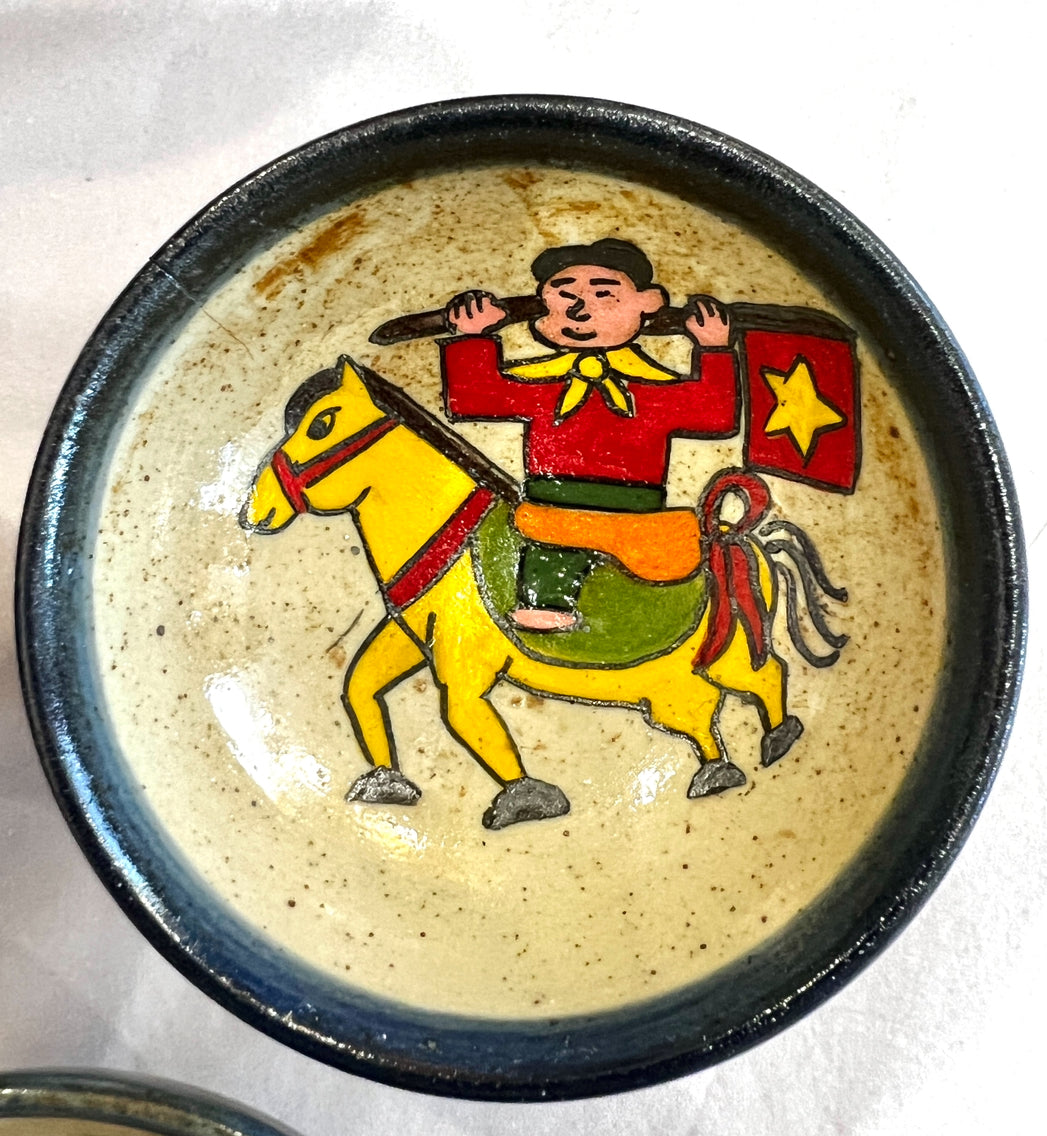Stoneware Bowls (online only), hand painted in Vietnam ~4" diameter