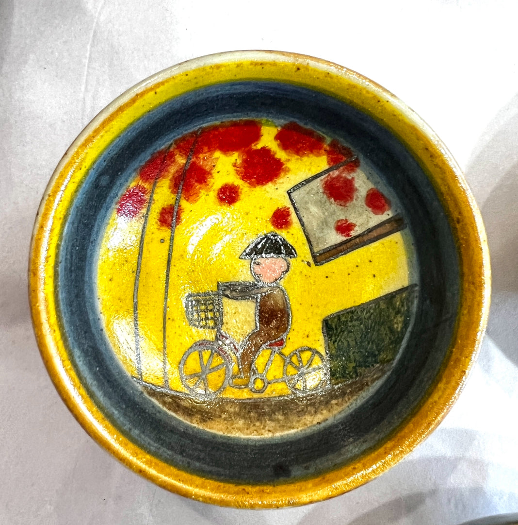Stoneware Bowls (online only), hand painted in Vietnam ~4" diameter