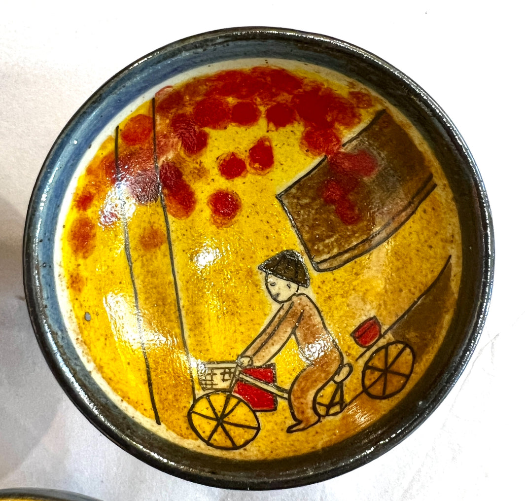 Stoneware Bowls (online only), hand painted in Vietnam ~4" diameter