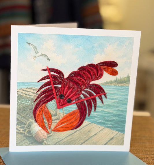 Quilling- "Lobsters & Lobster Boats" Cards and Magnets