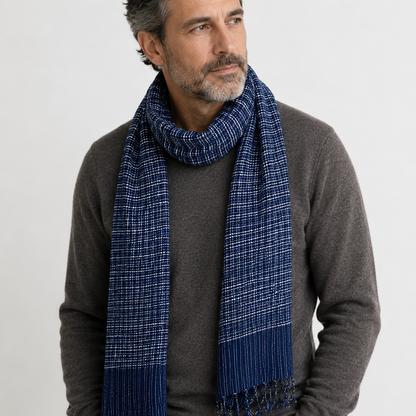 Village Weavers "Midnight Loom" Scarf