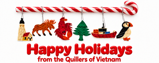 Quilling Ornament-style Magnets in 6 designs