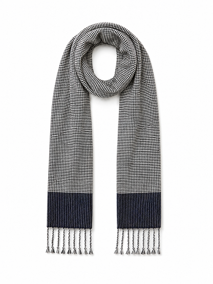 Handwoven Cotton Scarves in "Houndstooth" pattern, from Cambodia