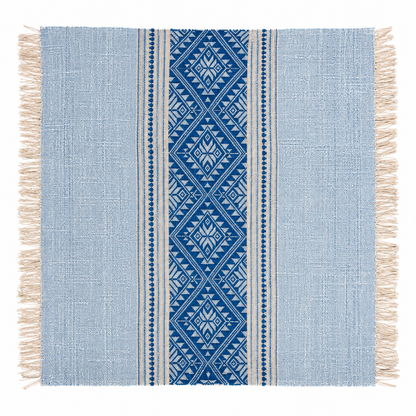 "Nai Yang" 20" x 20" Napkins with traditional patterns, handwoven Lao cotton w/ natural dyes