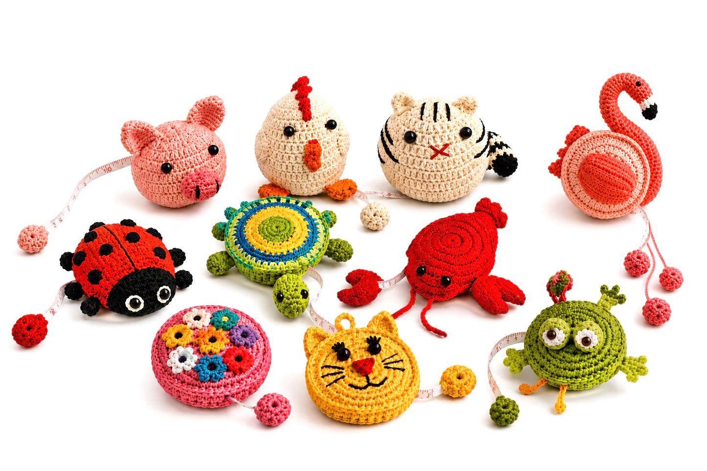 Crocheted Tape Measures, NOW 30+ Styles! handmade by refugees