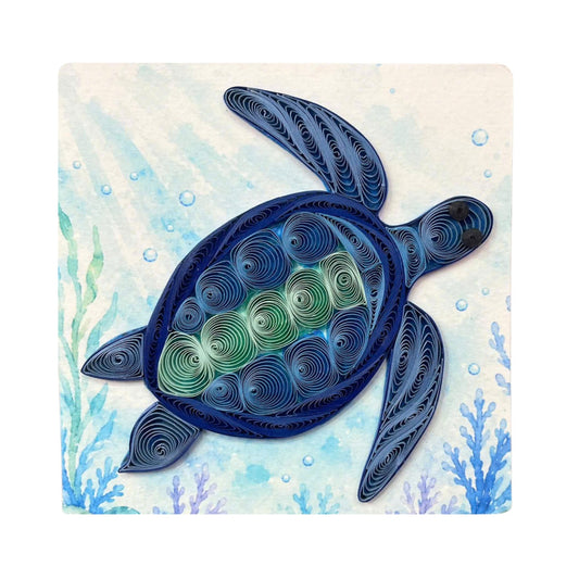 Quilling- "Turtle" Card and Magnet