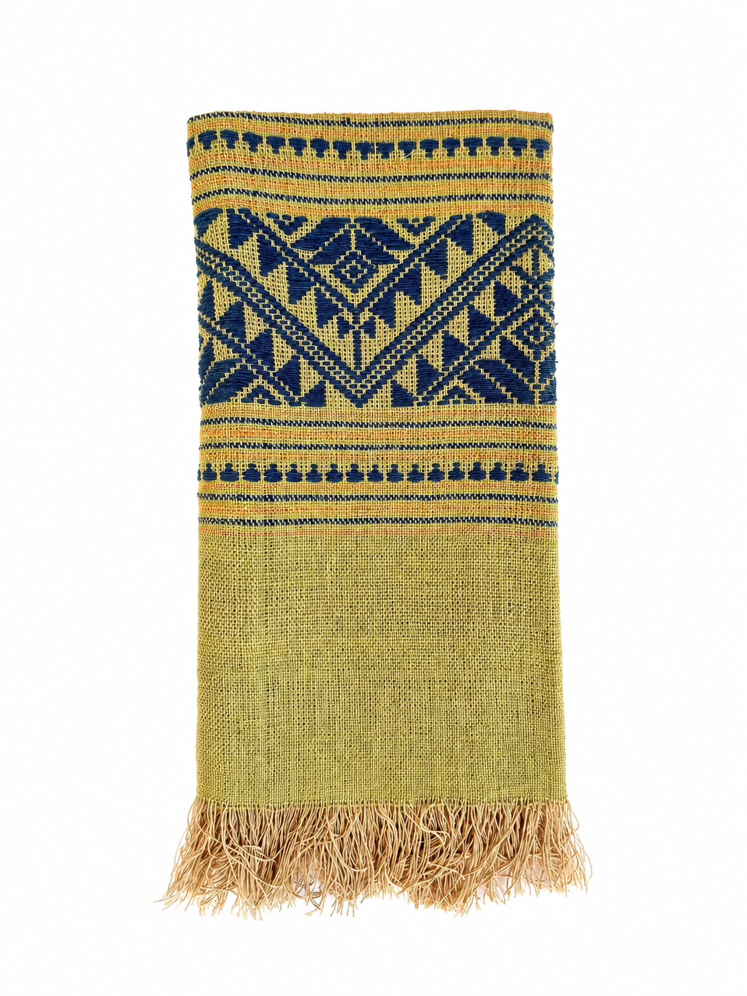 "Nai Yang" 20" x 20" Napkins with traditional patterns, handwoven Lao cotton w/ natural dyes