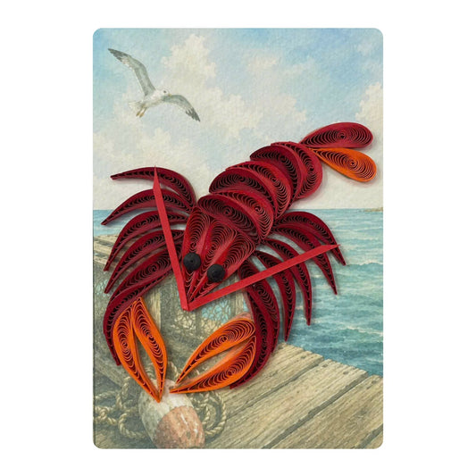 Quilling- "Lobsters & Lobster Boats" Cards and Magnets