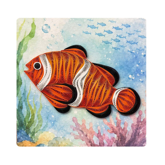 Quilling- "Tropical Fish" Card and Magnet