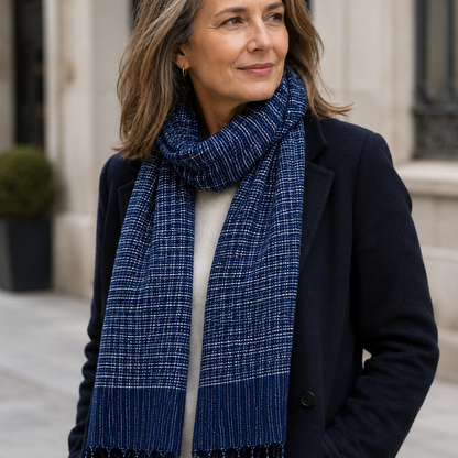 Village Weavers "Midnight Loom" Scarf
