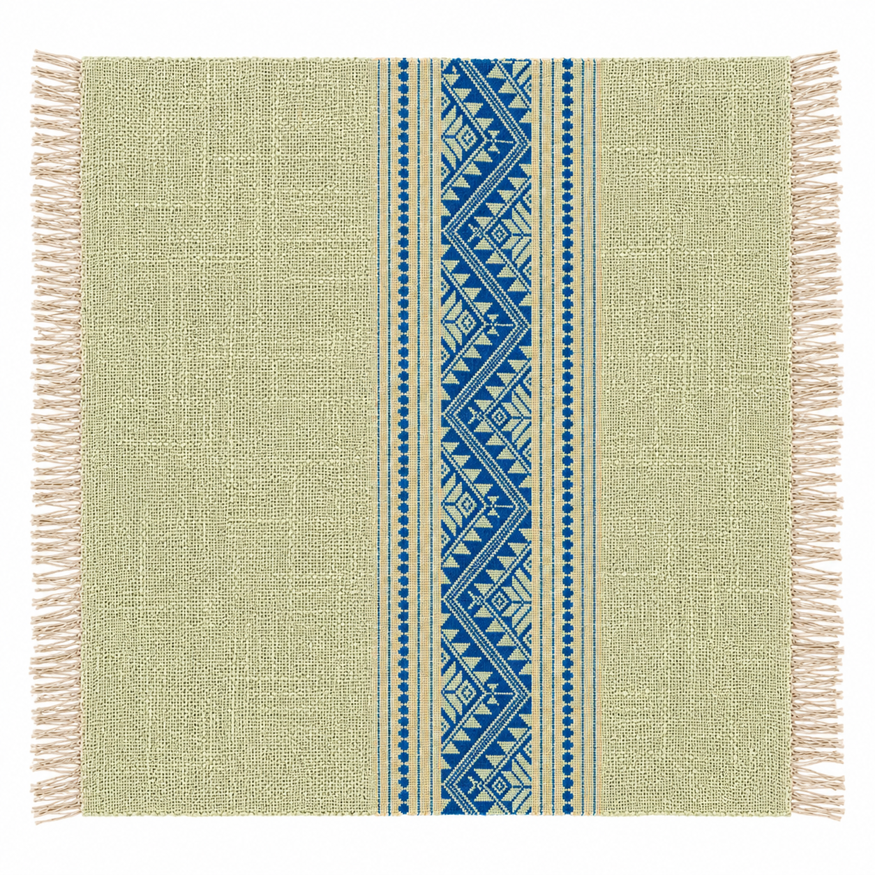 "Nai Yang" 20" x 20" Napkins with traditional patterns, handwoven Lao cotton w/ natural dyes