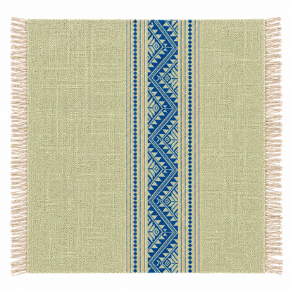 "Nai Yang" 20" x 20" Napkins with traditional patterns, handwoven Lao cotton w/ natural dyes