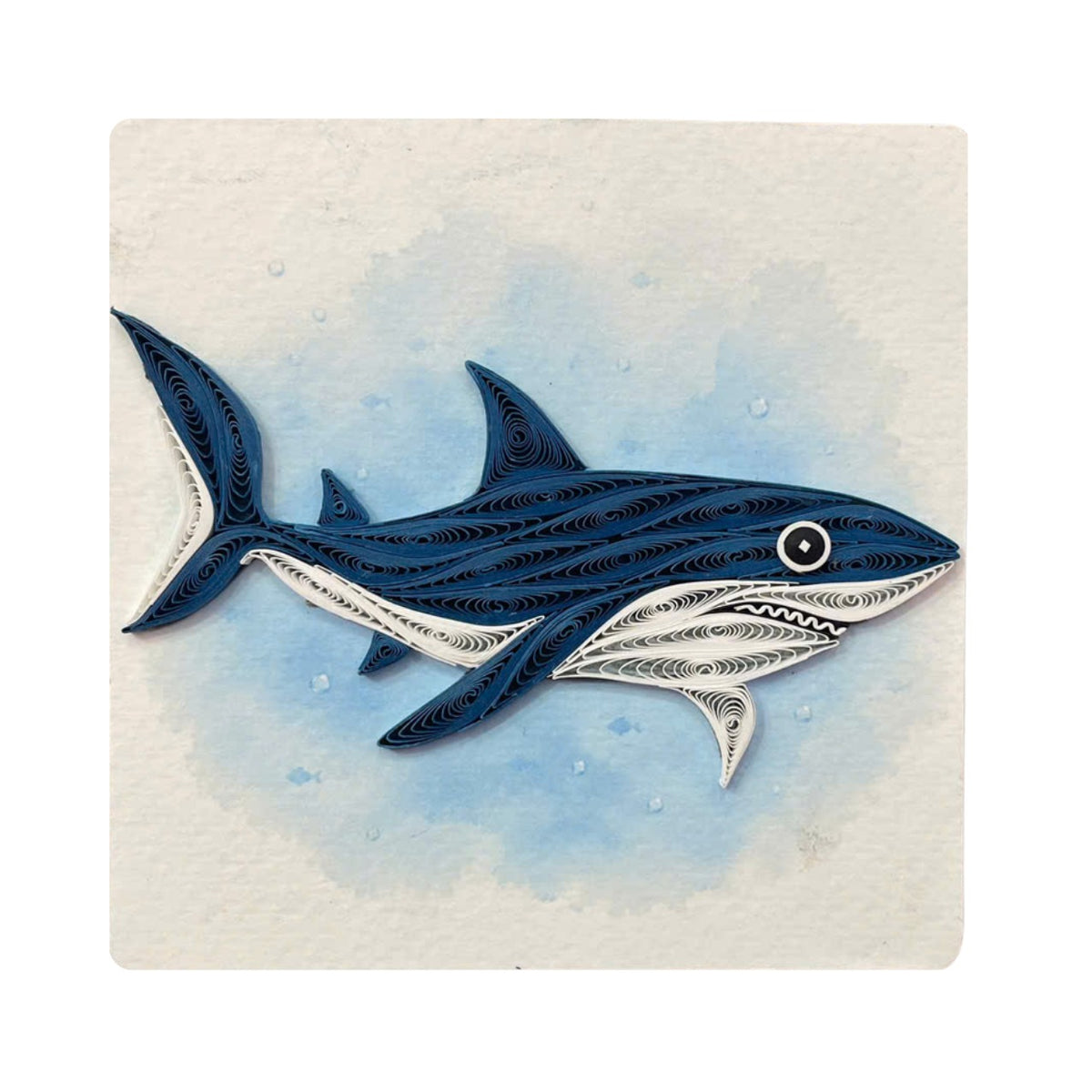 Quilling- "Shark" Card and Magnet