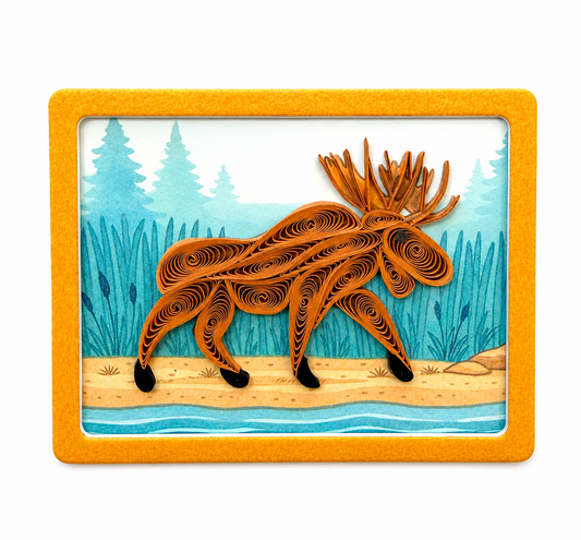 Quilling- "Moose" Cards and Magnets