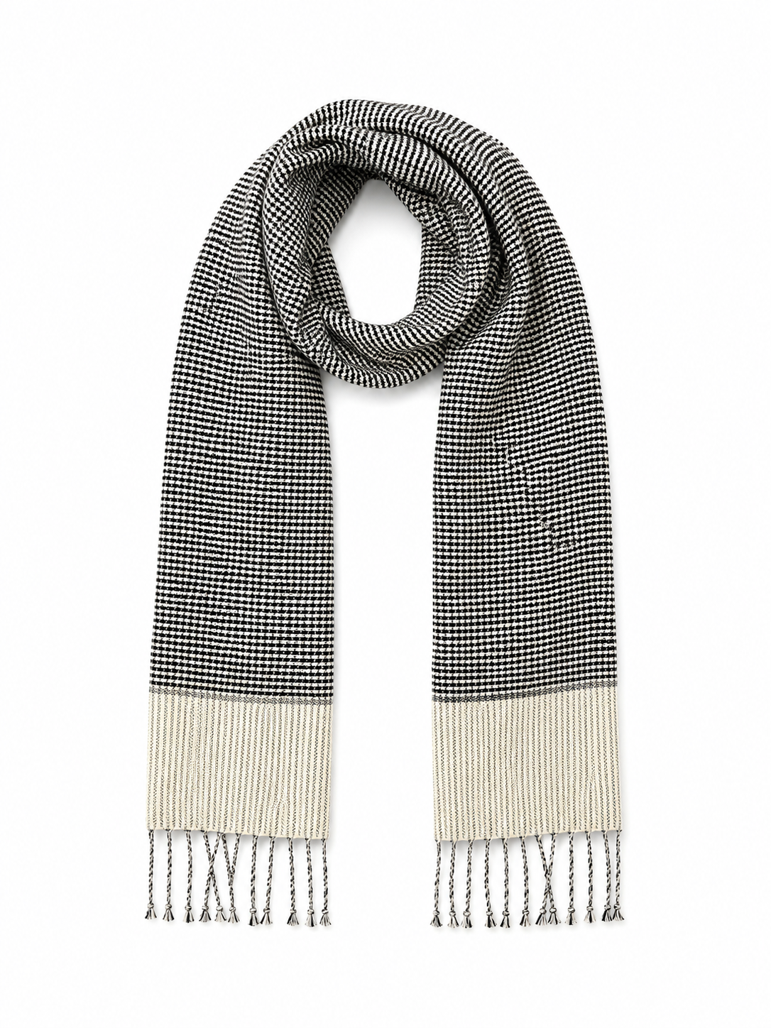 Handwoven Cotton Scarves in "Houndstooth" pattern, from Cambodia