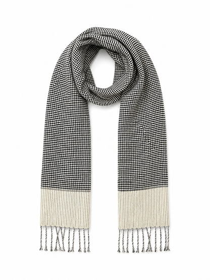 Handwoven Cotton Scarves in "Houndstooth" pattern, from Cambodia