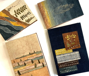 "Flower Leaf Grass" Journals, handmade with natural materials and dyes