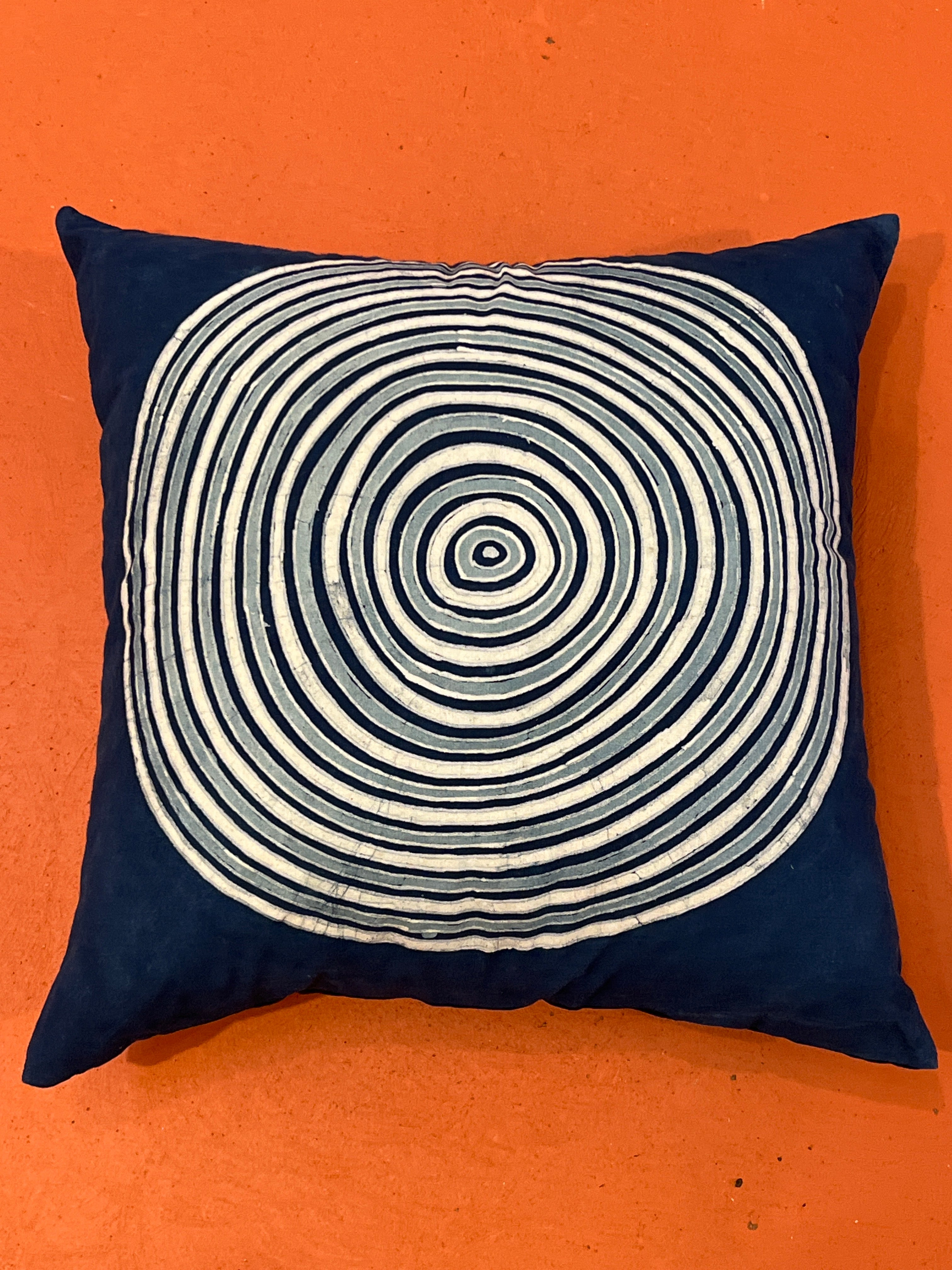 "Circles of Life" Batik 20”Pillow Cover