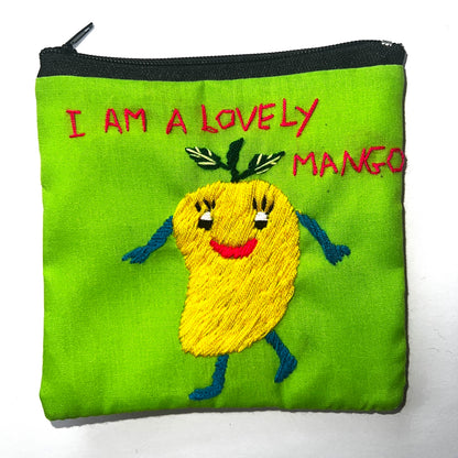 "Chalee" Small Hand Embroidered Pouches by Hmong Youth in Laos