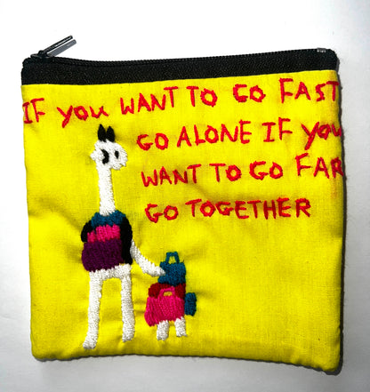 "Chalee" Small Hand Embroidered Pouches by Hmong Youth in Laos