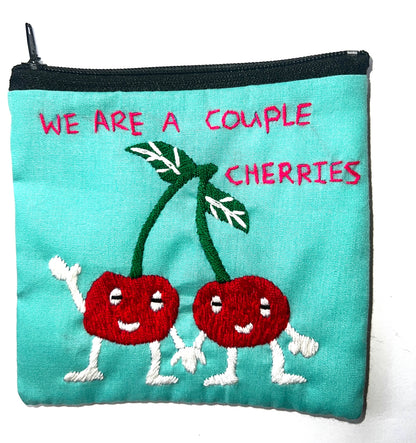 "Chalee" Small Hand Embroidered Pouches by Hmong Youth in Laos